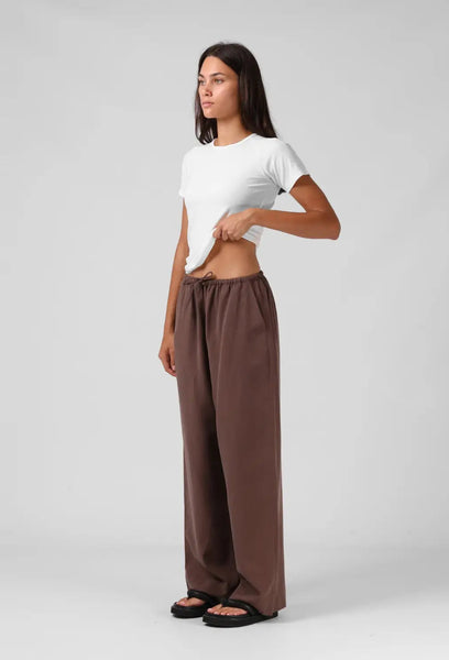 RPM - Wide leg tencel + linen Norma pant - Chocolate! 12