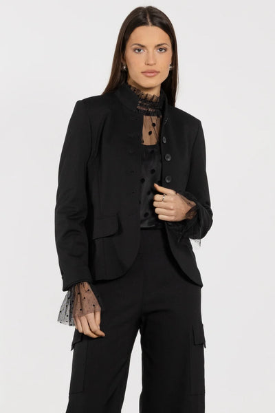 ATLIER By Repertoire (LN) "Opera" high neck mesh blouse! 8-10