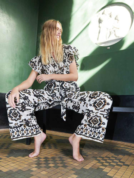 LOLLY'S LAUNDRY "Vicky" pants - Aztec print! 14