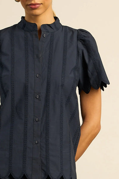 ZOE KRATZMANN (LN) Broiderie Pier top - Midnight! 16