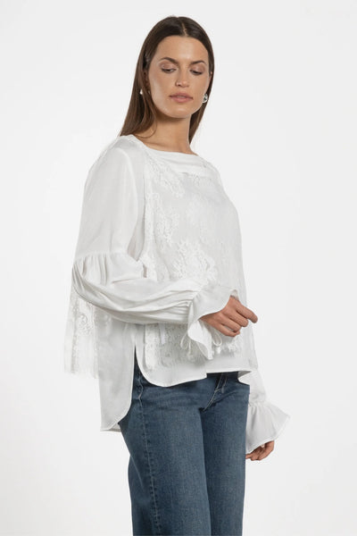 ATELIER By Repertoire (LN) Two piece lace gilet top! 8-10