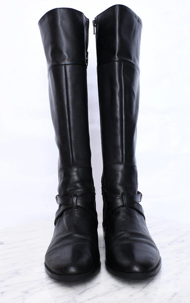 ALFANI "Egila" extended calf leather boots! 8M
