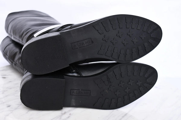 ALFANI "Egila" extended calf leather boots! 8M