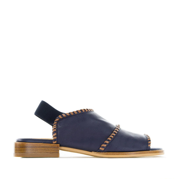 BRESLEY (LN) "Serenade" leather sandals! 40 Navy