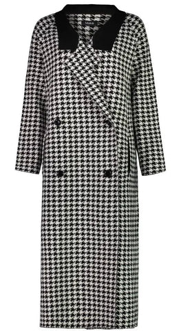 MOKÉ (LN) Houndstooth knit coatigan! 8-12