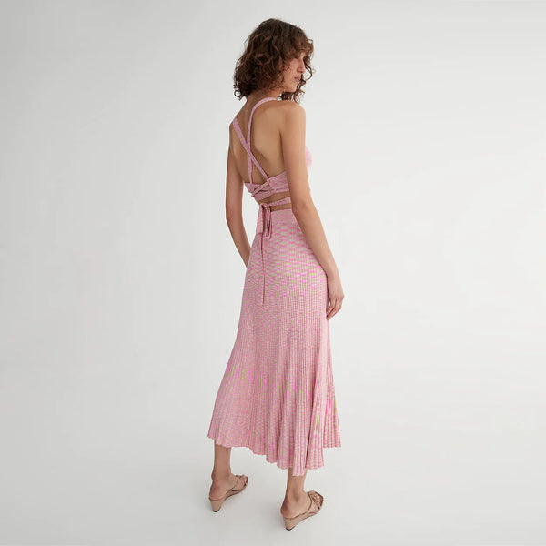 HANSEN & GRETEL - Corbin rib knit skirt - Electric pink! 12