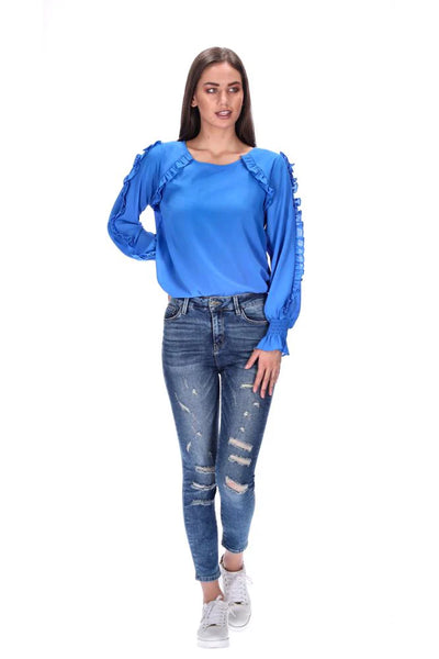 PRETTY BASIC by Augustine - Ruffle top! 10