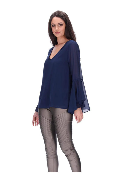 PRETTY BASIC by Augustine "Kennedy" flare sleeve top! 14