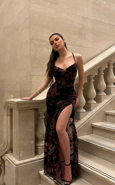 SHOW PO (BN) "Aletta" burn out floral maxi dress! 14