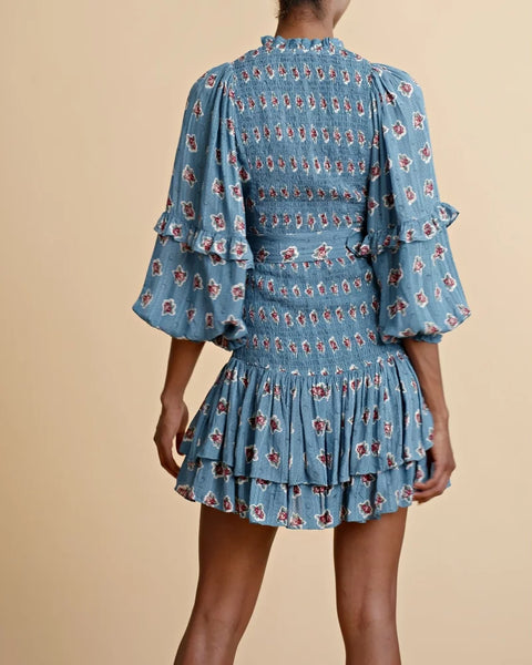 BY TIMO (LN) Boho smocking mini dress! 12