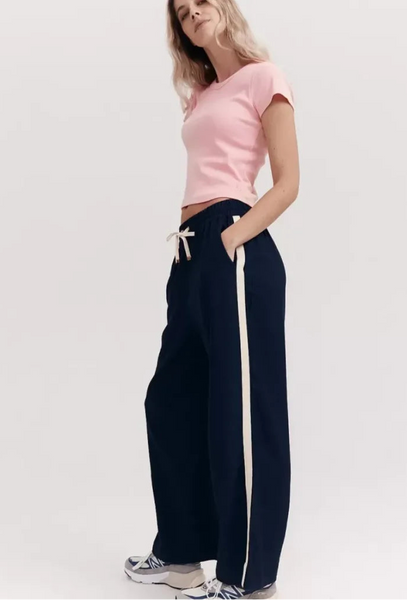 TAYLOR SPORT - Weekender side stripe pant - Navy! 16