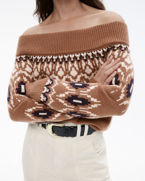 WITCHERY (LN) Wool + cashmere Fair isle knit! 14