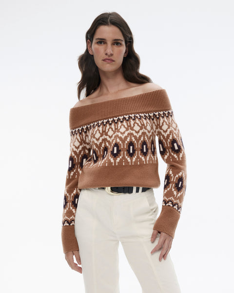 WITCHERY (LN) Wool + cashmere Fair isle knit! 14