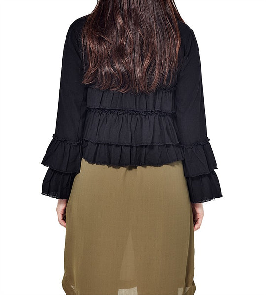 LEMON TREE - Viola linen ruffle jacket! 16
