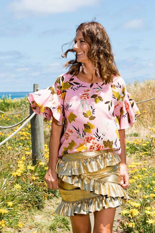 AUGUSTINE "Riley" ruffle sleeve top! 12