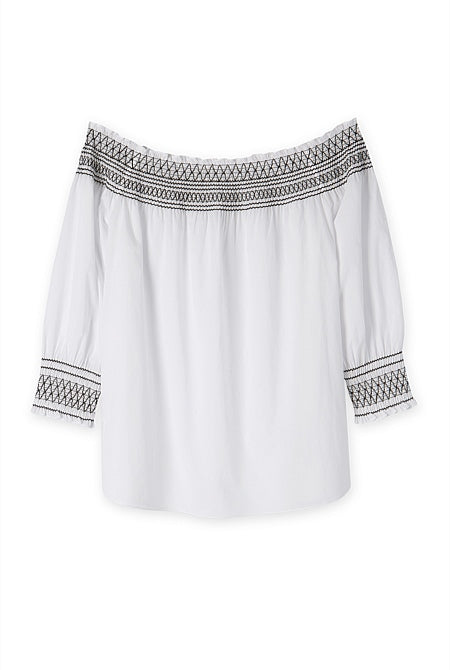 Country road 2025 off shoulder top