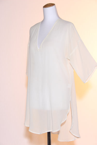 STAPLE + CLOTH (NZ) Cream chiffon tunic! 10