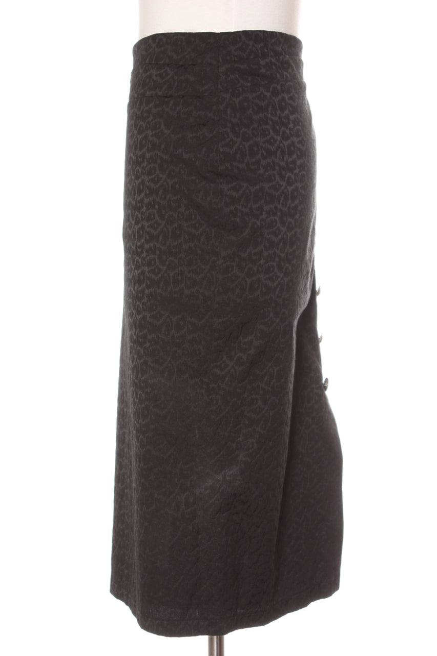 Mint velvet black best sale leopard jacquard skirt