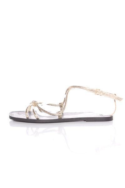 H&M - Gold sandals! 40