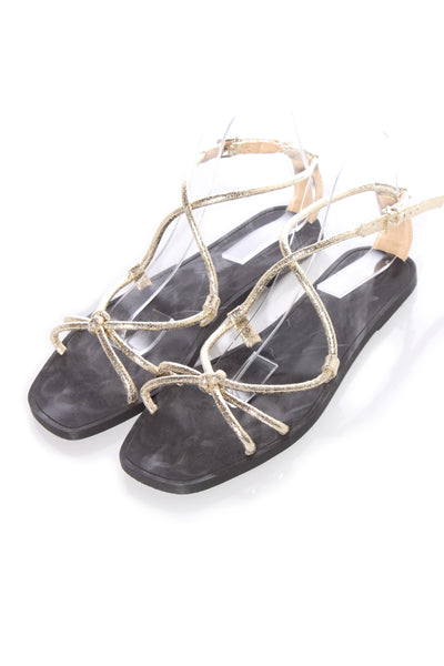 H&M - Gold sandals! 40