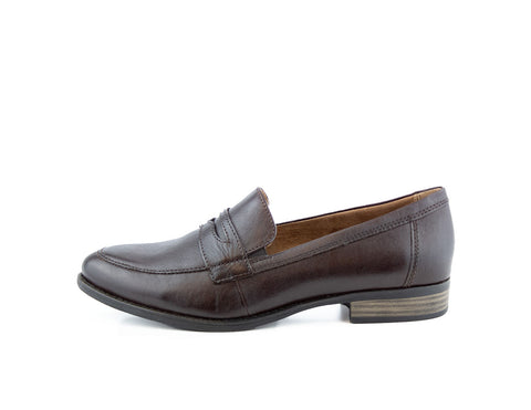 TAMARIS - Brown leather loafers! 41