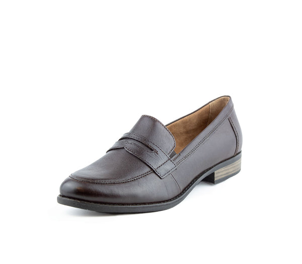 TAMARIS - Brown leather loafers! 41