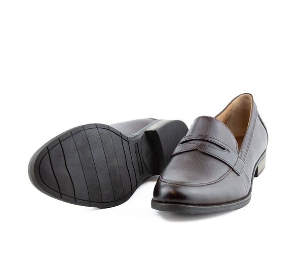 TAMARIS - Brown leather loafers! 41