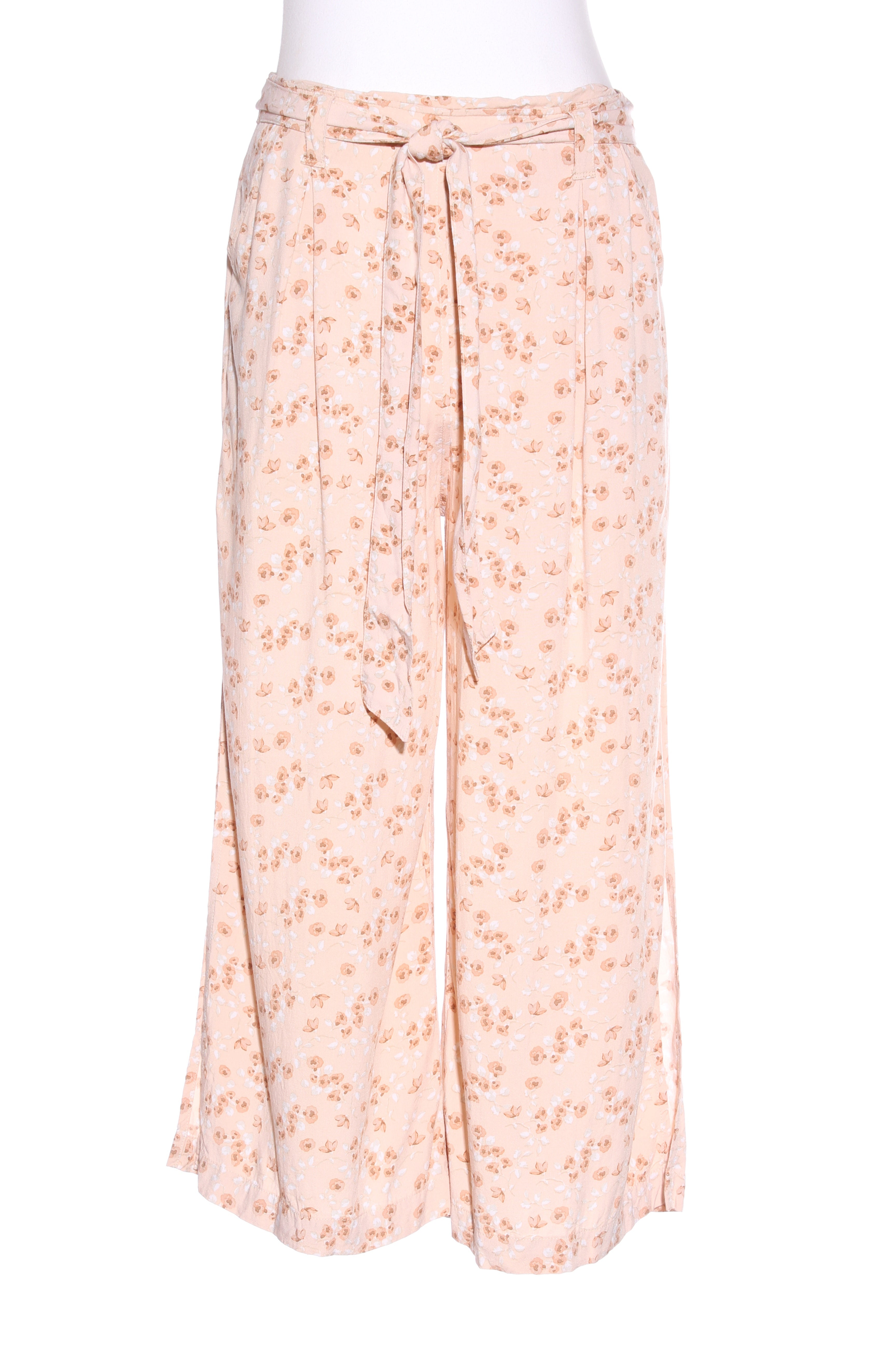 PASTEL DESIGNS Peach floral side split pant! 12 - Main Image