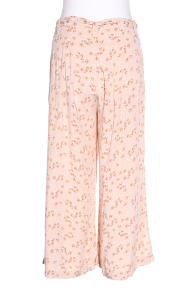 PASTEL DESIGNS - Peach floral side split pant! 12