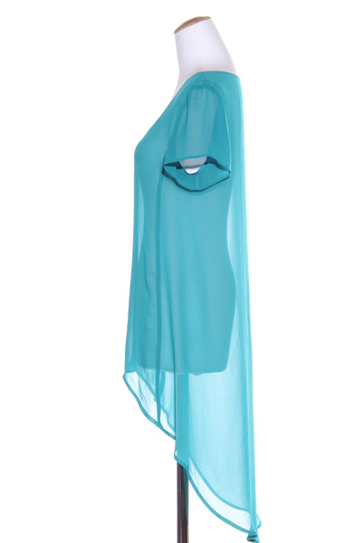 SOEUR (NZ) Teal chiffon hi low tunic! 10
