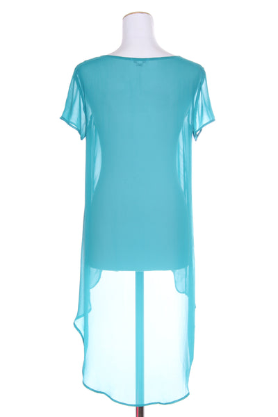 SOEUR (NZ) Teal chiffon hi low tunic! 10
