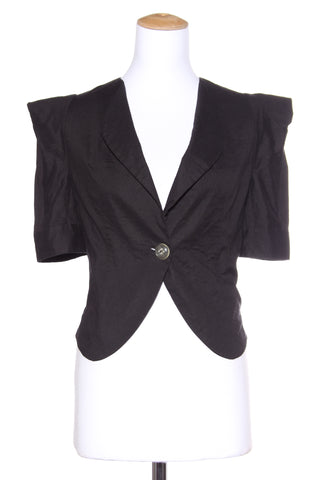 PAULA RYAN (NZ) Statement shoulder crop jacket! 10