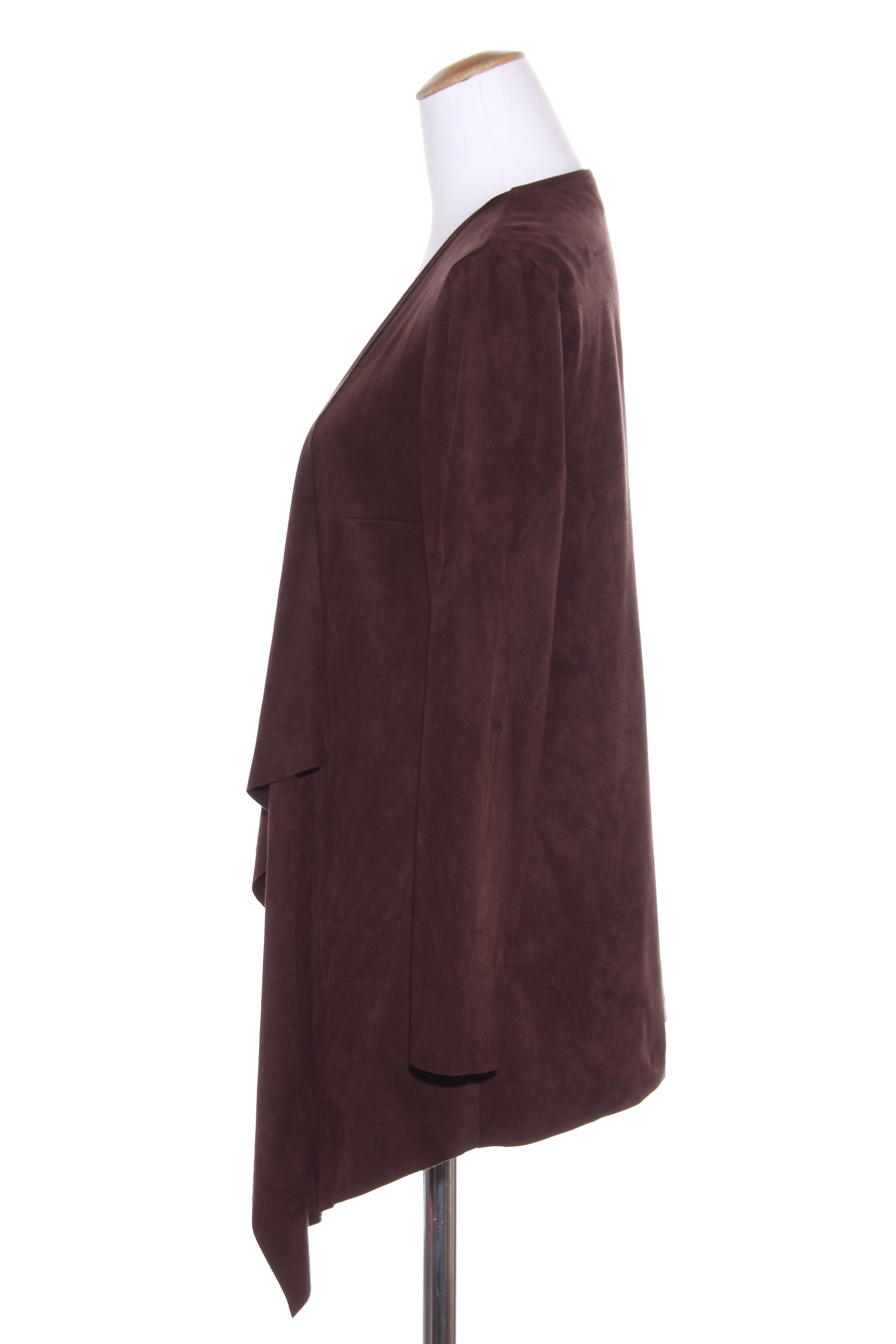 JOSEPH RIBKOFF CA Soft suedette waterfall jacket 12