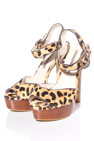 WINDSOR SMITH - Leopard leather heels! 6.5