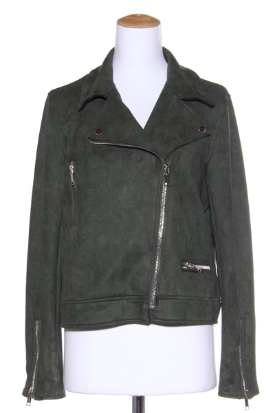 VASSALLI (LN) "Suedette cropped" biker jacket! 10