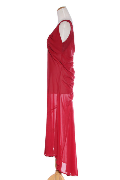 TCD - Red hi low bias cut maxi dress! 14