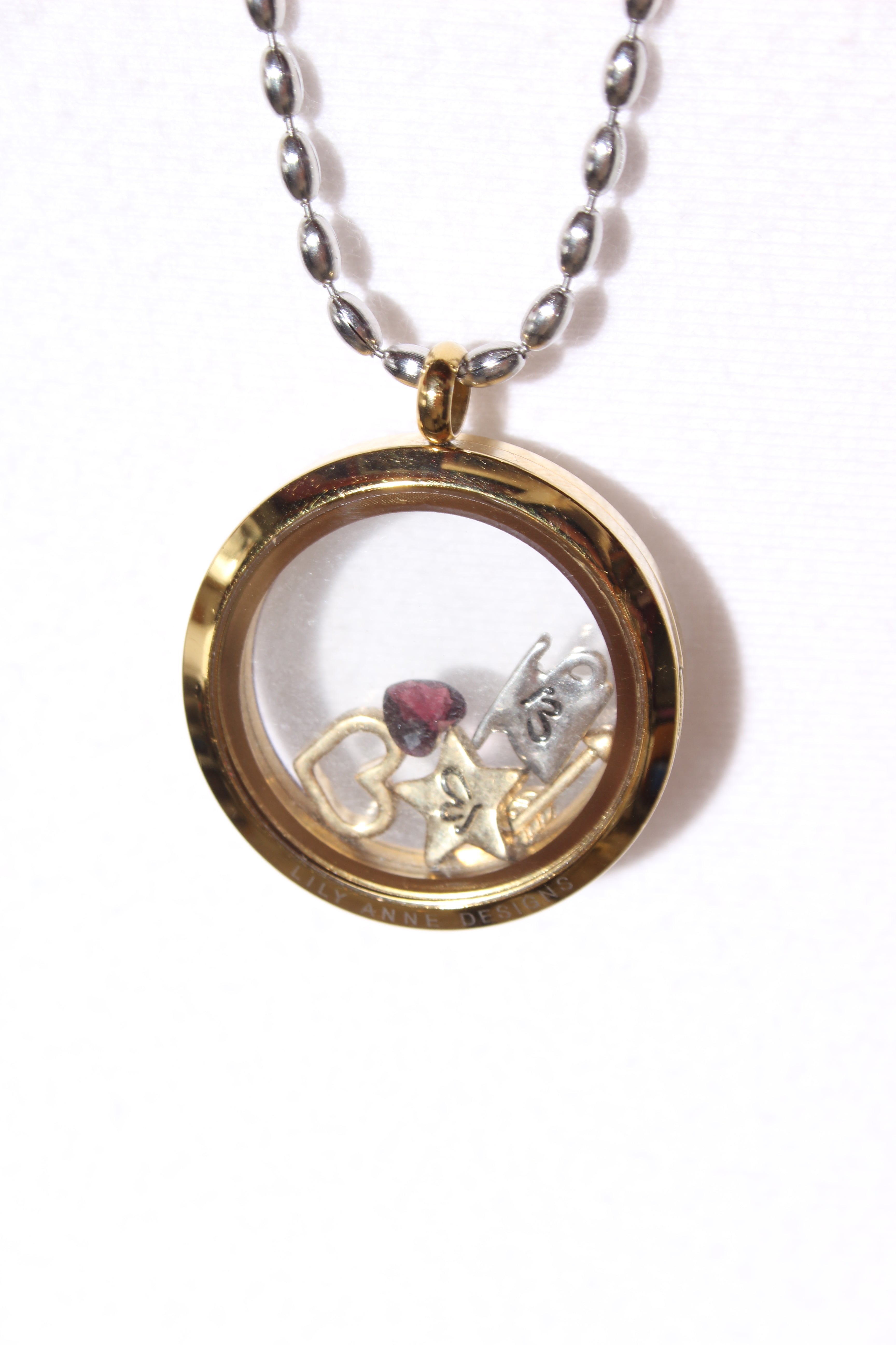 Personalised Silver Locket Necklace With Bee Charm By Lime Tree Design |  notonthehighstreet.com