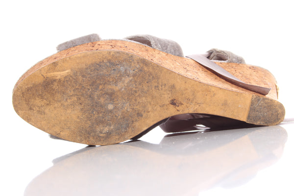 BONDI BABY - Velvet lace up wedges! 8.5-9