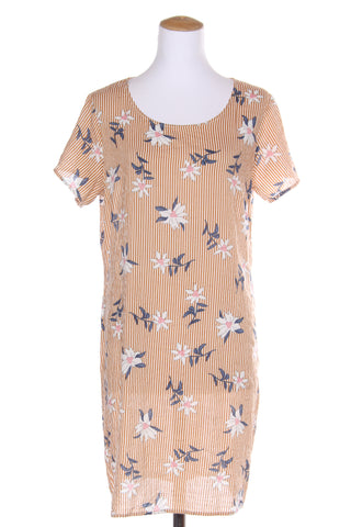 FOIL - Daisy + stripe print dress! 12