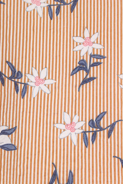 FOIL - Daisy + stripe print dress! 12