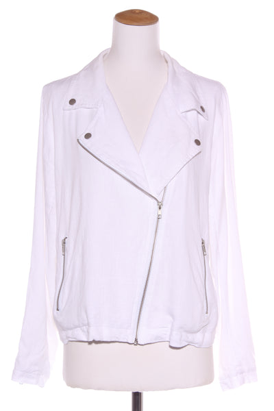 MAX - White linen mix biker jacket! 16