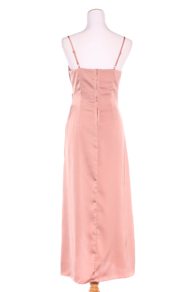 PAGANI (LN) Satin bias pleat gown - Rose! 6