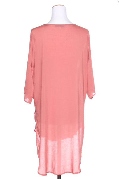 STAPLE + CLOTH (NZ) - Rose pink drop hem tunic! 12