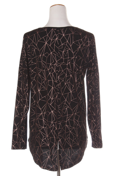 ELM - Bronze foil geo print top! 12