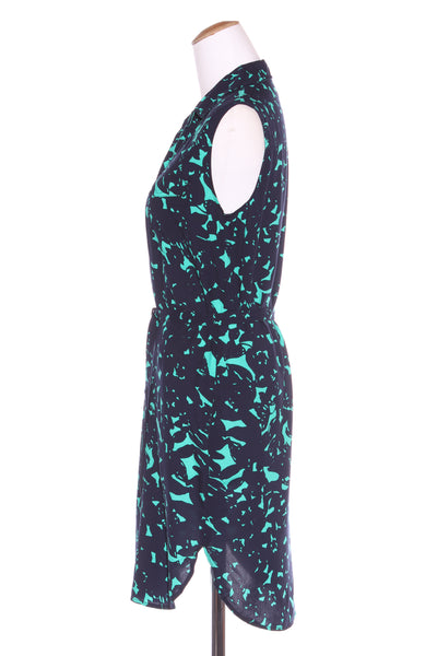MARCS - Navy + green shirt dress! 6-8