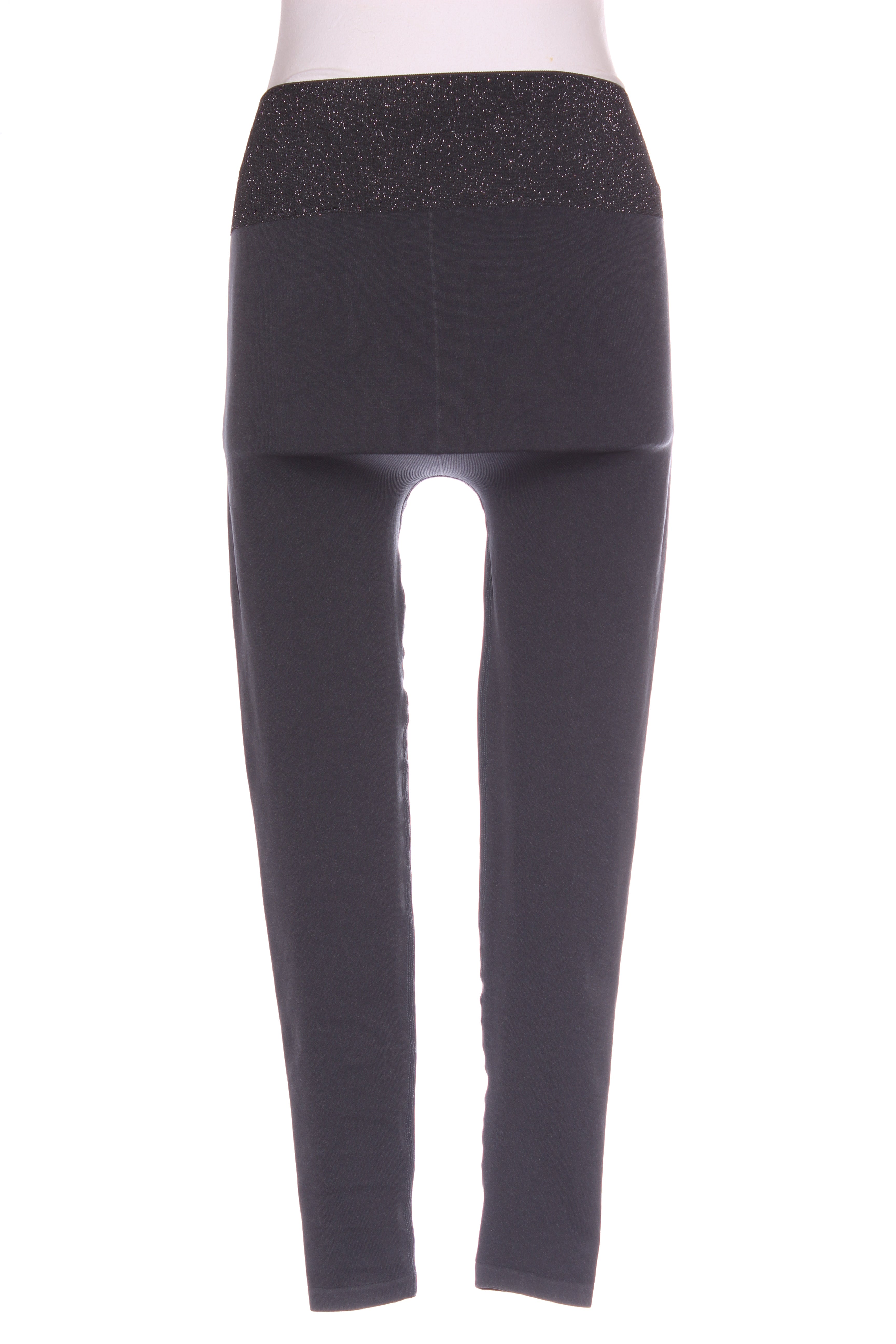 H M Sport Metallic waist leggings Charcoal 8 10 Recycle