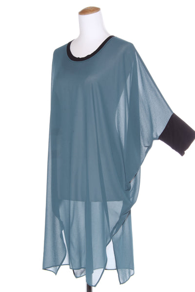 BITTERMOON (NZ) Teal chiffon over tunic! 12