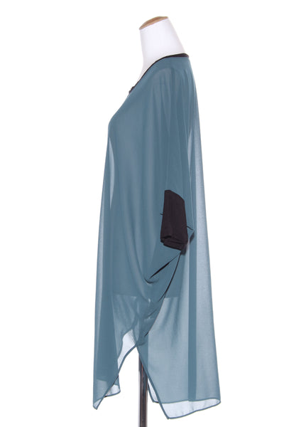 BITTERMOON (NZ) Teal chiffon over tunic! 12