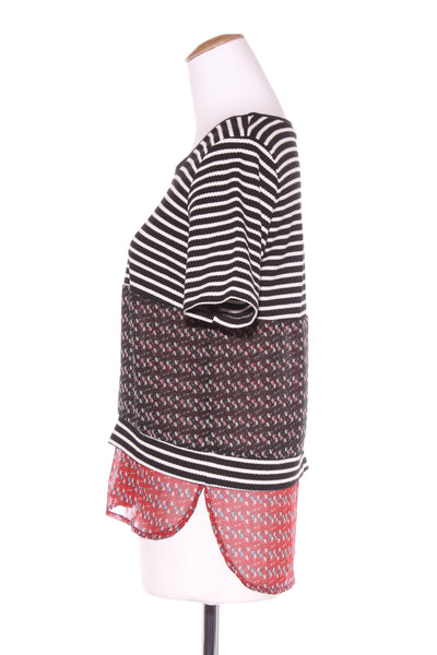 KETZ-KE - Floral stripe panel top! 8