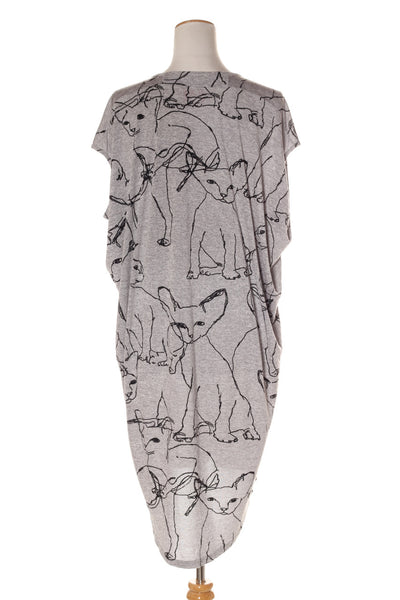 CHARLO "Cats away" dress! 12-14 - recycle style - 6